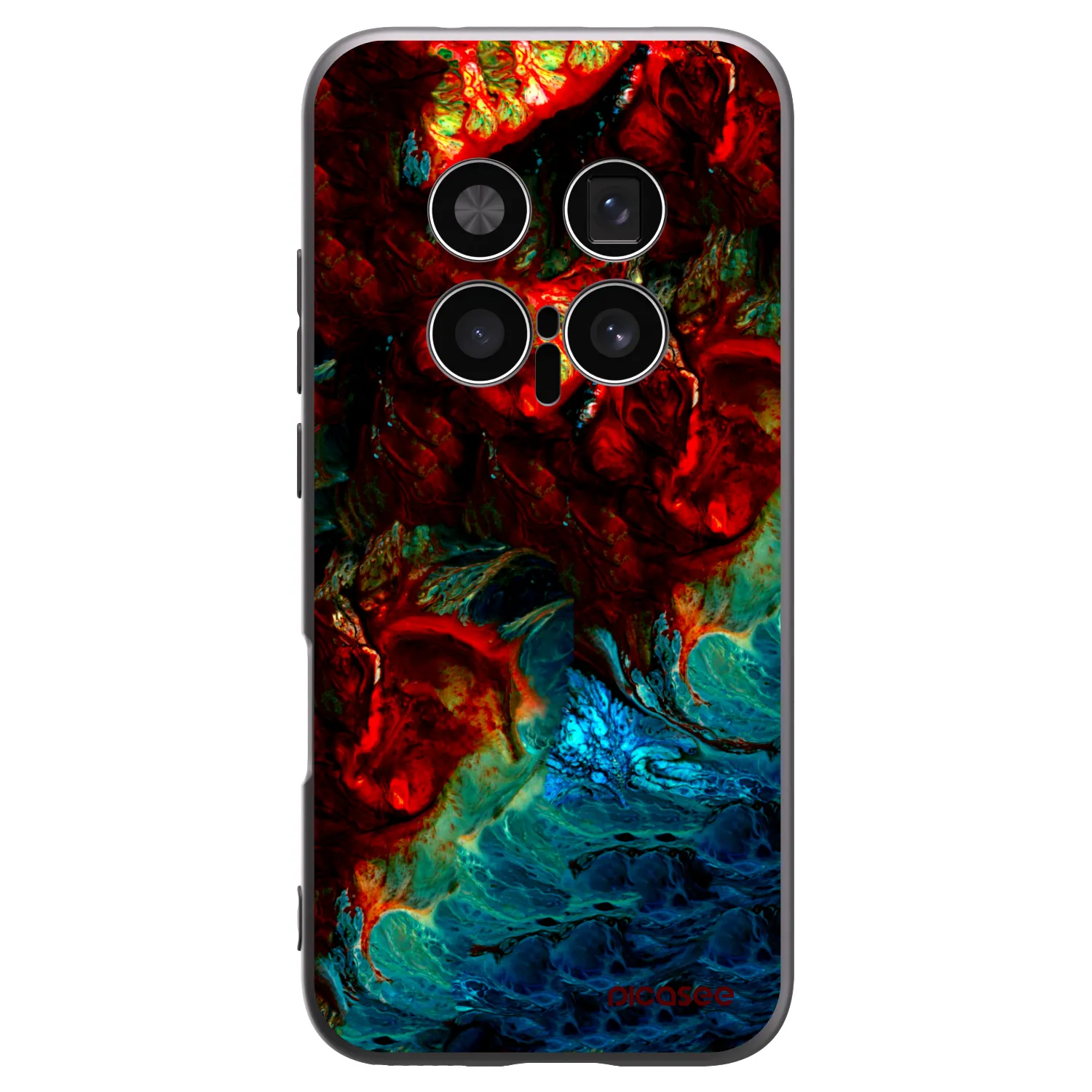 Picasee Μαύρη θήκη σιλικόνης για Honor Magic8 Pro 5G - Universe