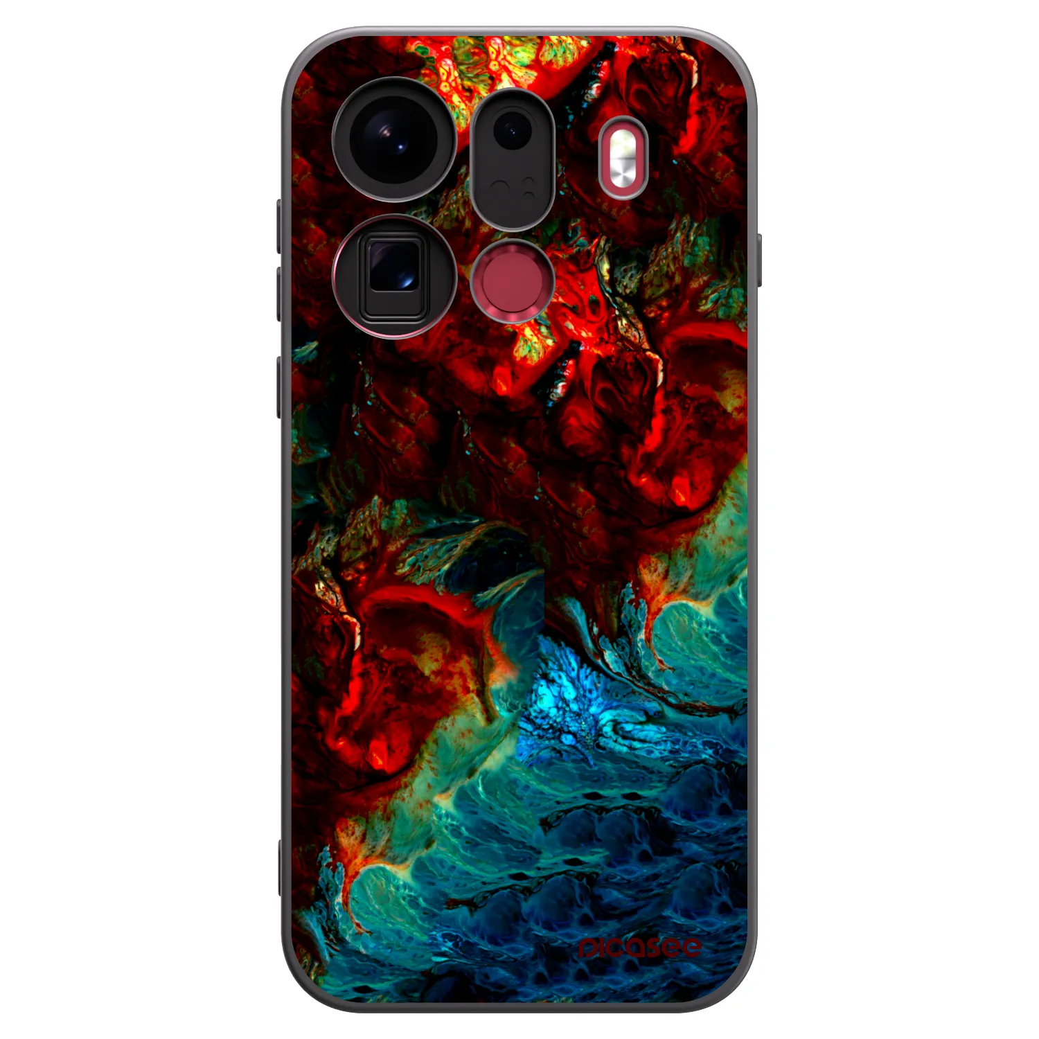 Picasee Μαύρη θήκη σιλικόνης για OPPO Find X9 Pro - Universe