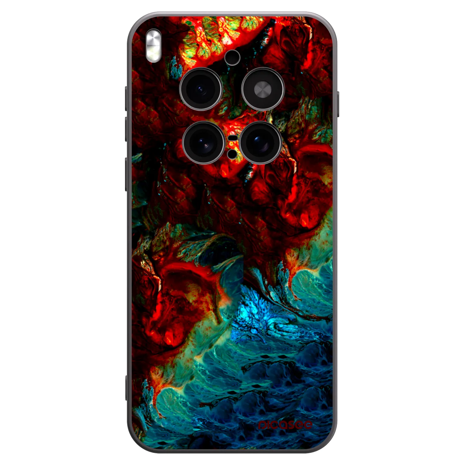 Picasee Μαύρη θήκη σιλικόνης για Vivo X300 Pro - Universe