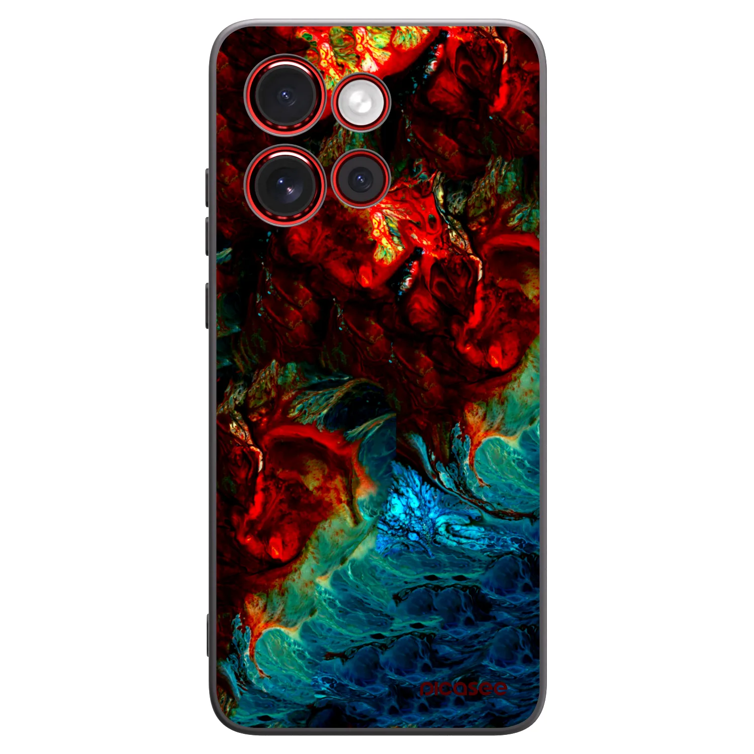 Picasee Μαύρη θήκη σιλικόνης για Motorola Edge 60 Neo 5G - Universe