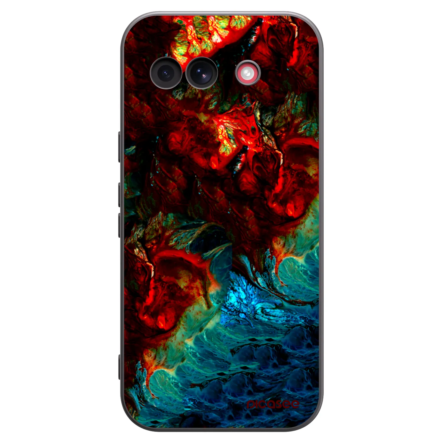 Picasee Μαύρη θήκη σιλικόνης για Google Pixel 10a - Universe