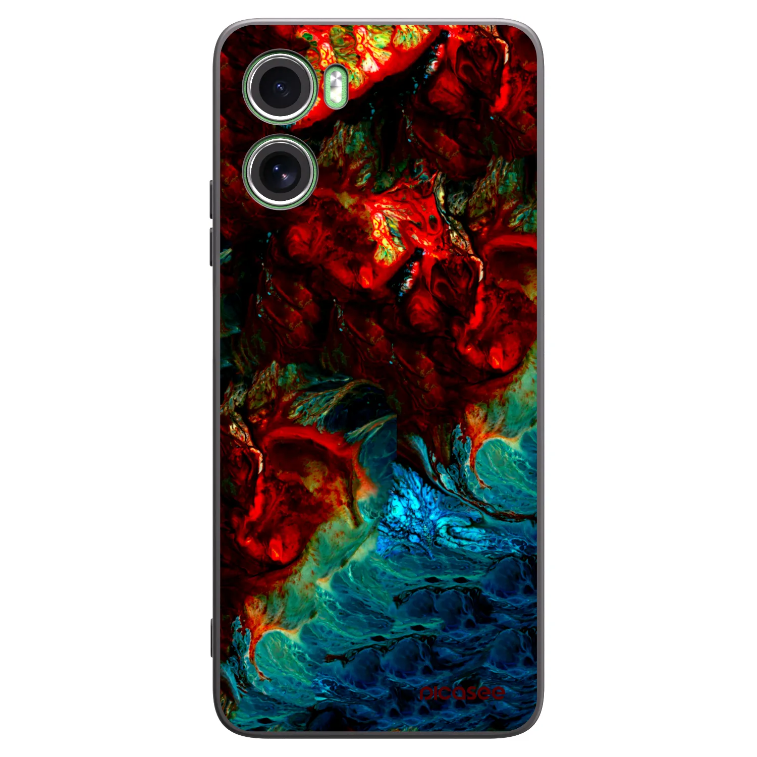 Picasee Μαύρη θήκη σιλικόνης για Motorola Moto G06 - Universe