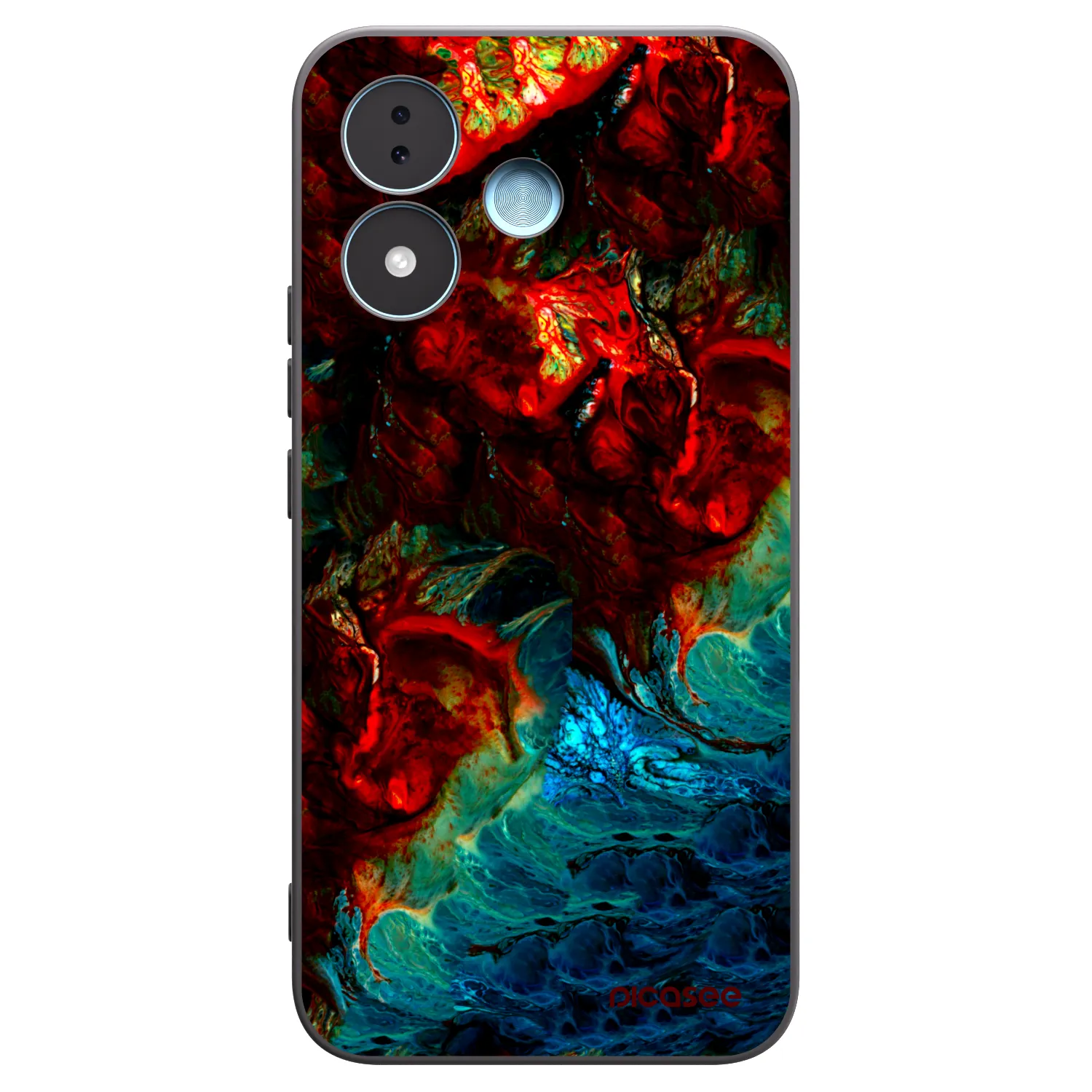 Picasee Μαύρη θήκη σιλικόνης για Xiaomi Redmi Note 17 5G - Universe