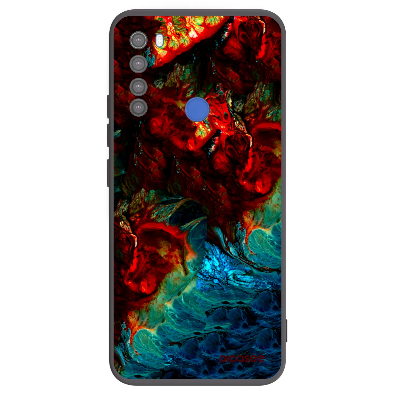 Picasee Μαύρη θήκη σιλικόνης για Xiaomi Redmi Note 8T - Universe