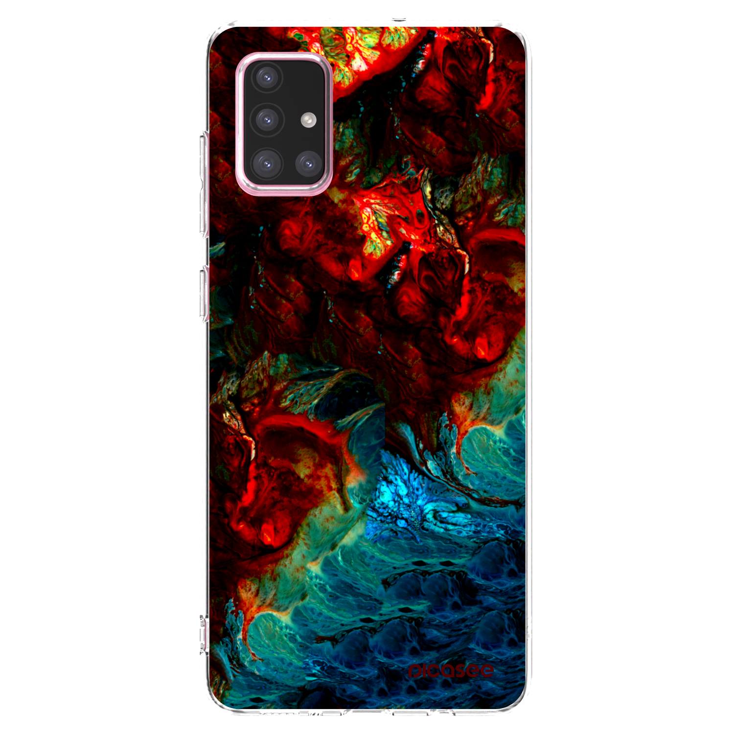 Picasee διαφανής θήκη σιλικόνης Samsung Galaxy A71 A715F - Universe