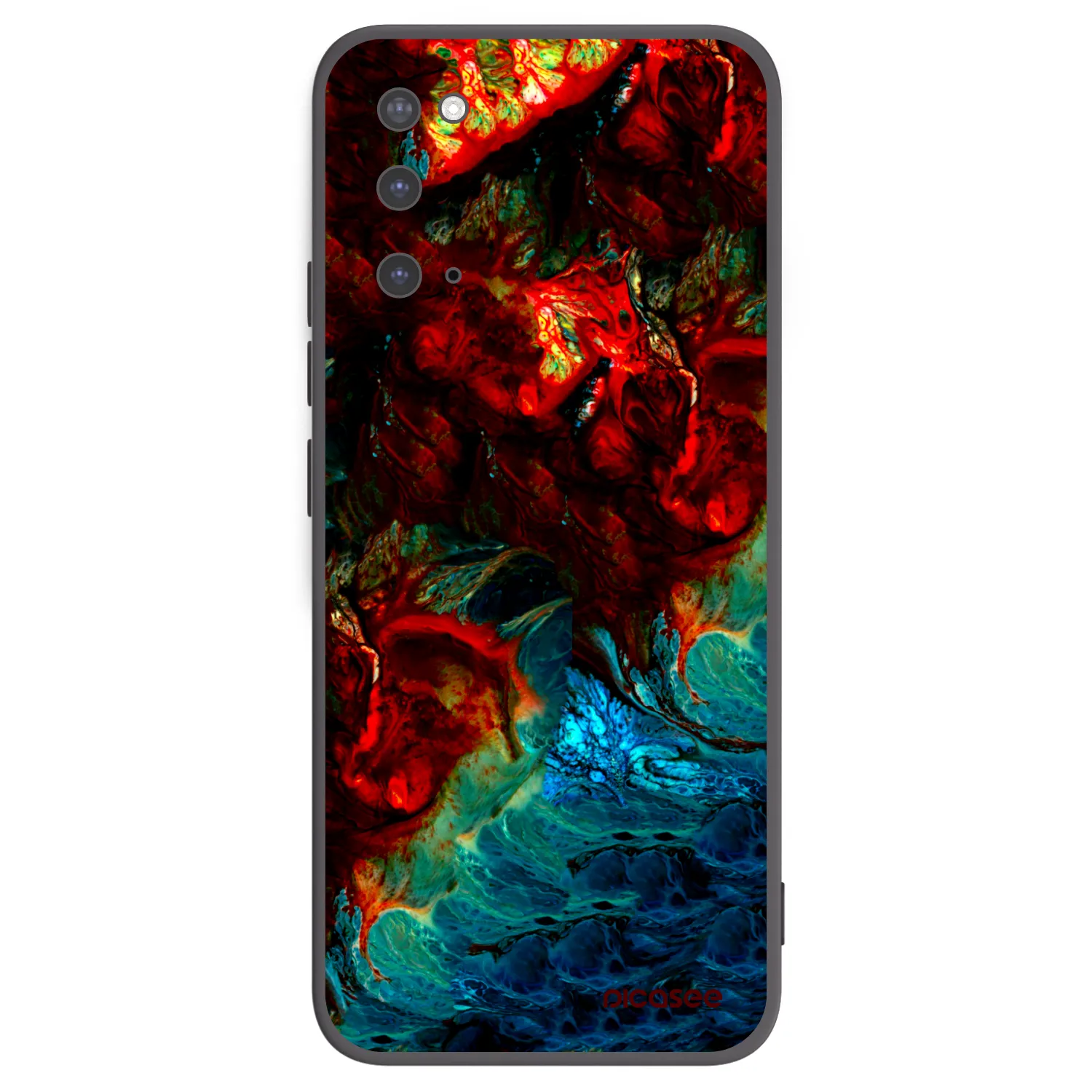 Picasee Μαύρη θήκη σιλικόνης για Samsung Galaxy S20 G980F - Universe
