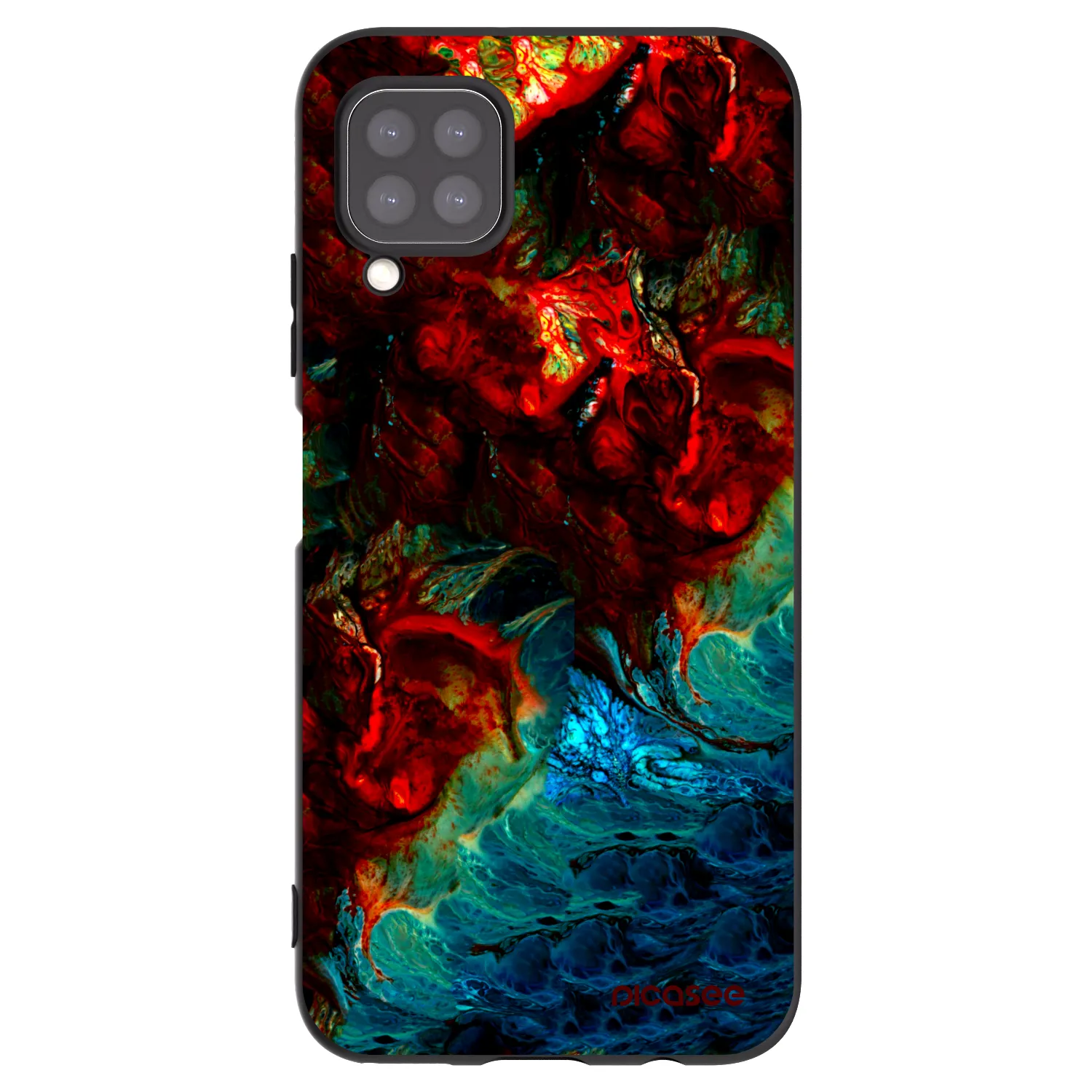 Picasee Μαύρη θήκη σιλικόνης για Huawei P40 Lite - Universe