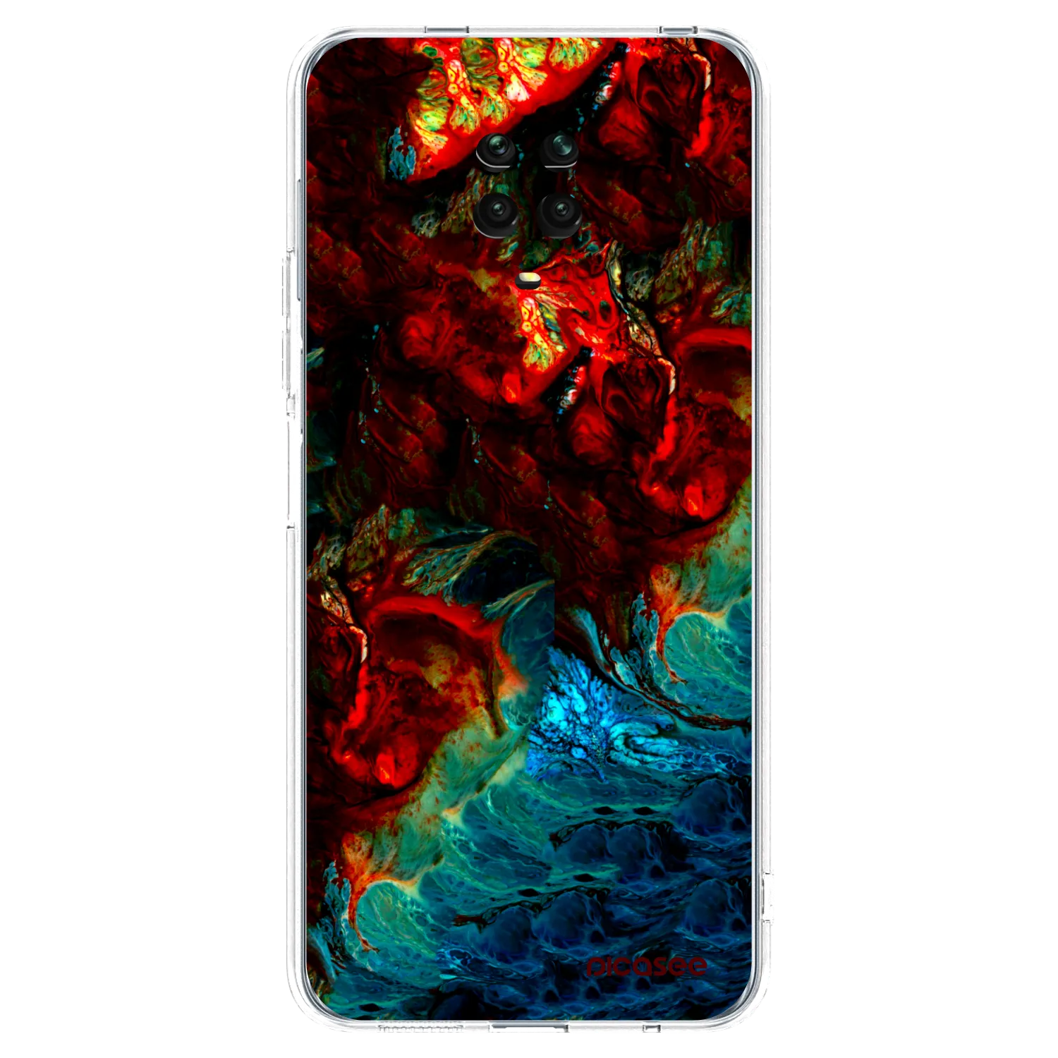 Picasee διαφανής θήκη σιλικόνης Xiaomi Redmi Note 9S - Universe
