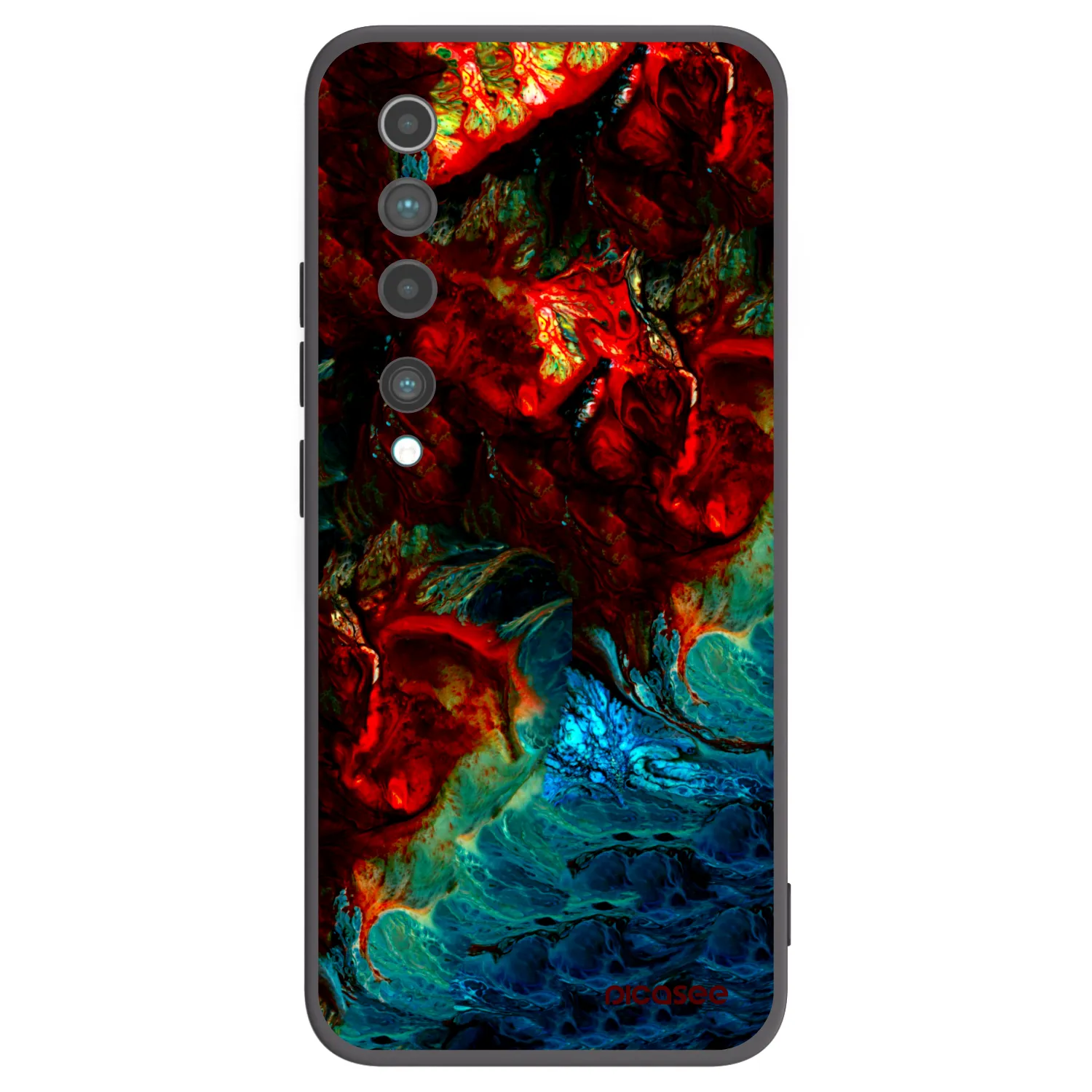 Picasee Μαύρη θήκη σιλικόνης για Xiaomi Mi 10 - Universe