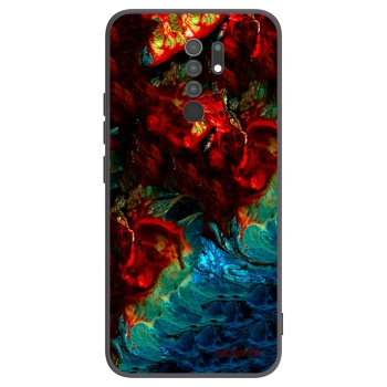 Picasee Μαύρη θήκη σιλικόνης για Xiaomi Redmi 9 - Universe
