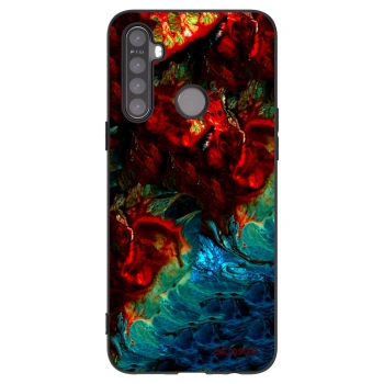 Picasee Μαύρη θήκη σιλικόνης για Realme 6i - Universe