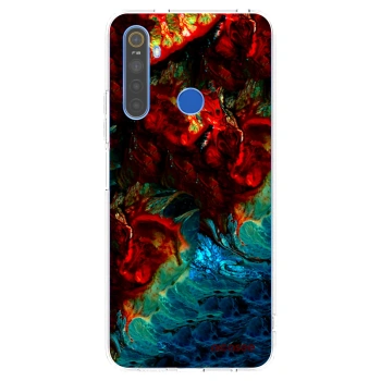 Picasee διαφανής θήκη σιλικόνης Realme 5 - Universe