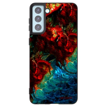 Picasee Μαύρη θήκη σιλικόνης για Samsung Galaxy S21+ 5G G996F - Universe