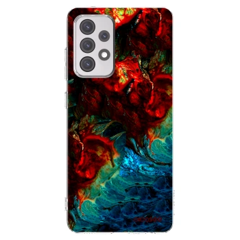 Picasee διαφανής θήκη σιλικόνης Samsung Galaxy A52 5G A525F - Universe