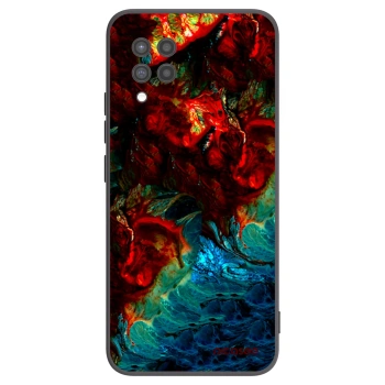 Picasee Μαύρη θήκη σιλικόνης για Samsung Galaxy A42 A426B - Universe