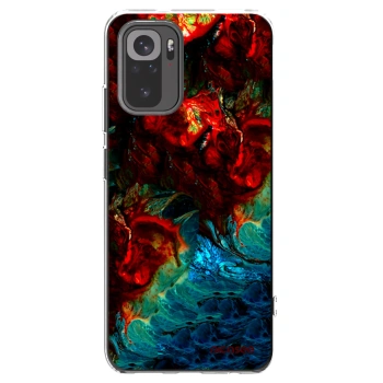 Picasee διαφανής θήκη σιλικόνης Xiaomi Redmi Note 10S - Universe