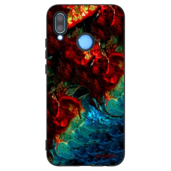 Picasee Μαύρη θήκη σιλικόνης για Huawei P20 Lite - Universe
