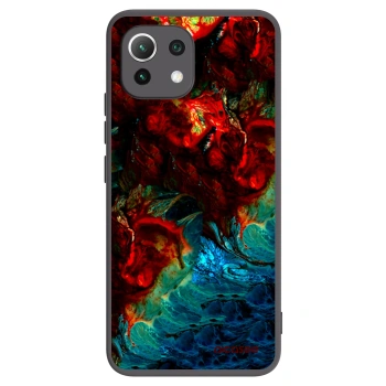 Picasee Μαύρη θήκη σιλικόνης για Xiaomi Mi 11 Lite - Universe