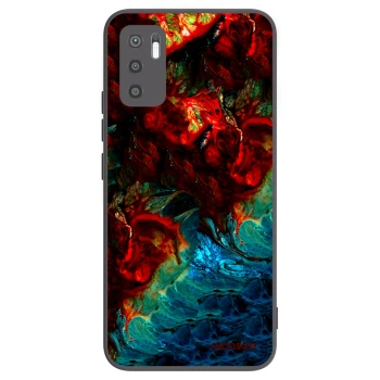 Picasee Μαύρη θήκη σιλικόνης για Xiaomi Redmi Note 10 5G - Universe