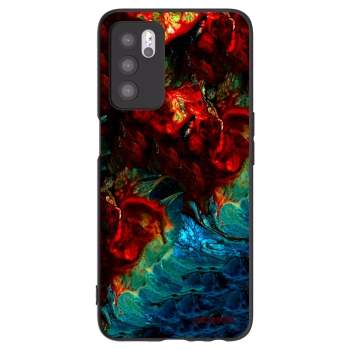 Picasee Μαύρη θήκη σιλικόνης για OPPO A16s - Universe