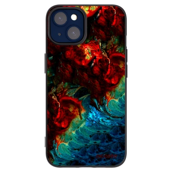 Picasee Μαύρη θήκη σιλικόνης για Apple iPhone 14 - Universe