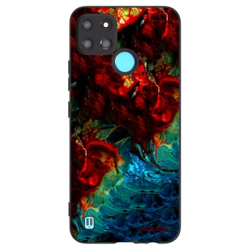 Picasee Μαύρη θήκη σιλικόνης για Realme C21Y - Universe