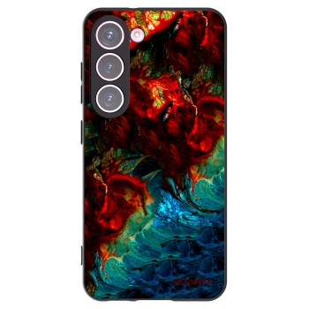 Picasee Μαύρη θήκη σιλικόνης για Samsung Galaxy S23 5G - Universe