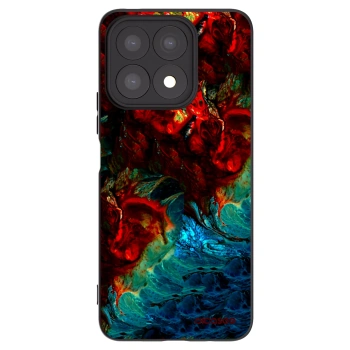 Picasee Μαύρη θήκη σιλικόνης για Honor X8a - Universe