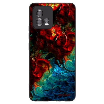 Picasee Μαύρη θήκη σιλικόνης για Motorola Moto G72 - Universe