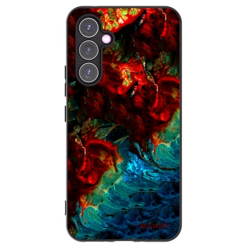 Picasee Μαύρη θήκη σιλικόνης για Samsung Galaxy A54 5G A546B - Universe