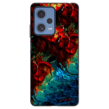 Picasee Μαύρη θήκη σιλικόνης για Xiaomi Redmi Note 12 Pro 5G - Universe