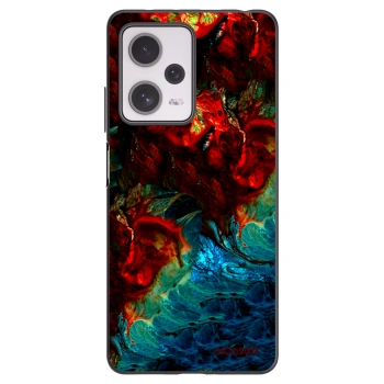 Picasee Μαύρη θήκη σιλικόνης για Xiaomi Redmi Note 12 Pro+ 5G - Universe