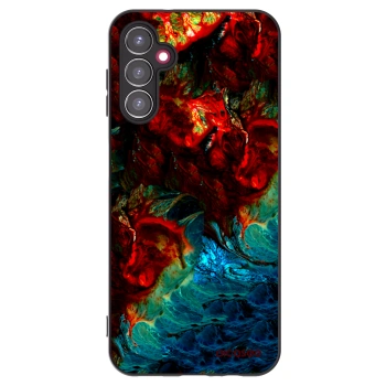 Picasee Μαύρη θήκη σιλικόνης για Samsung Galaxy A14 4G A145R - Universe