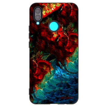 Picasee Μαύρη θήκη σιλικόνης για Huawei Nova 3 - Universe