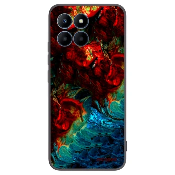 Picasee Μαύρη θήκη σιλικόνης για Honor 70 Lite - Universe