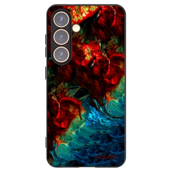 Picasee Μαύρη θήκη σιλικόνης για Samsung Galaxy S24 S921B 5G - Universe