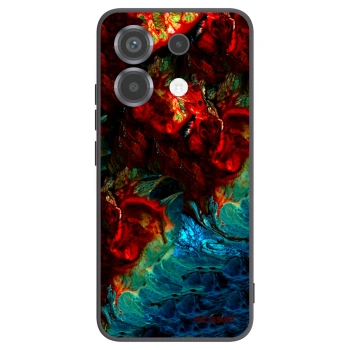 Picasee Μαύρη θήκη σιλικόνης για Xiaomi Poco X6 - Universe
