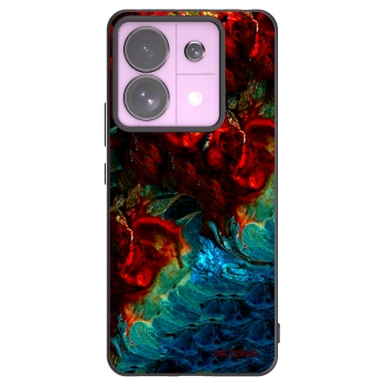 Picasee Μαύρη θήκη σιλικόνης για Xiaomi Redmi Note 13 Pro 5G - Universe