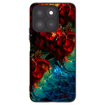 Picasee Μαύρη θήκη σιλικόνης για Honor X8b - Universe