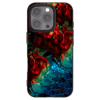 Picasee Μαύρη θήκη σιλικόνης για Apple iPhone 16 Pro - Universe