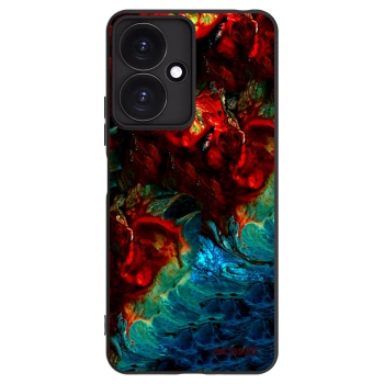 Picasee Μαύρη θήκη σιλικόνης για Xiaomi Redmi 13C 5G - Universe