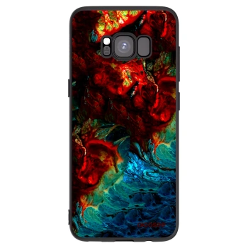Picasee Μαύρη θήκη σιλικόνης για Samsung Galaxy S8 G950F - Universe