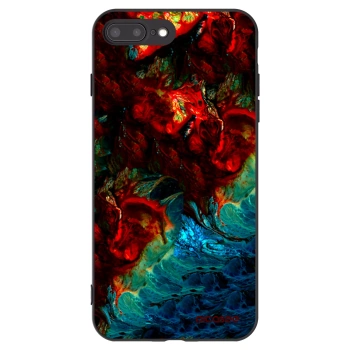 Picasee Μαύρη θήκη σιλικόνης για Apple iPhone 8 Plus - Universe