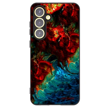 Picasee Μαύρη θήκη σιλικόνης για Samsung Galaxy S24 FE S721B - Universe