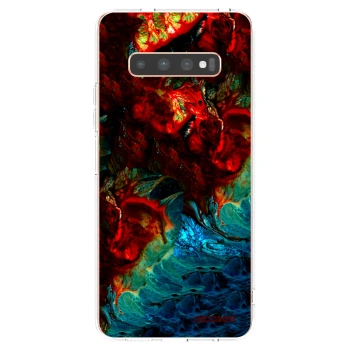 Picasee διαφανής θήκη σιλικόνης Samsung Galaxy S10 Plus G975 - Universe