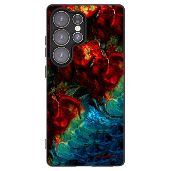 Picasee Μαύρη θήκη σιλικόνης για Samsung Galaxy S25 Ultra 5G - Universe