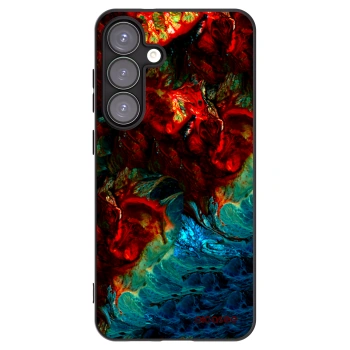 Picasee Μαύρη θήκη σιλικόνης για Samsung Galaxy S25+ 5G - Universe