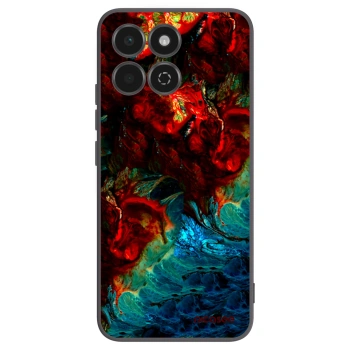 Picasee Μαύρη θήκη σιλικόνης για Honor 200 Smart 5G - Universe