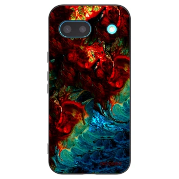 Picasee Μαύρη θήκη σιλικόνης για Google Pixel 8a - Universe