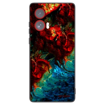 Picasee Μαύρη θήκη σιλικόνης για Motorola Edge 50 Fusion - Universe